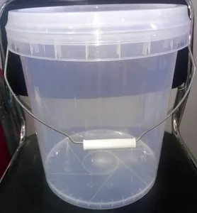 clear plastic bucket 5 gallon