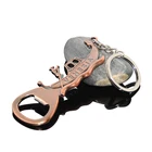 Italy Venice Tourist Souvenirs Gifts Engraved Logo Copper Color Plated Red Metal Alloy Bottle Opener Keychain Souvenir