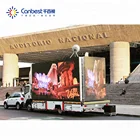 Mobile Advertising Trolley Marquee Smd P10 Module Video Electronic Outdoor Programmable Led Signs