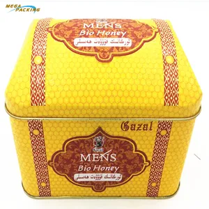 house shaped candy tin box