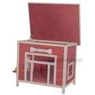 Custom handmade wooden dog kennel outdoor pet house