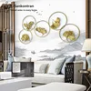 Handmade Home Decoration Asian Metal Golden Gingko Leaf 3d Wall Sculpture