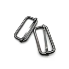 Bags accessories metal waist adjustable sliding buckle