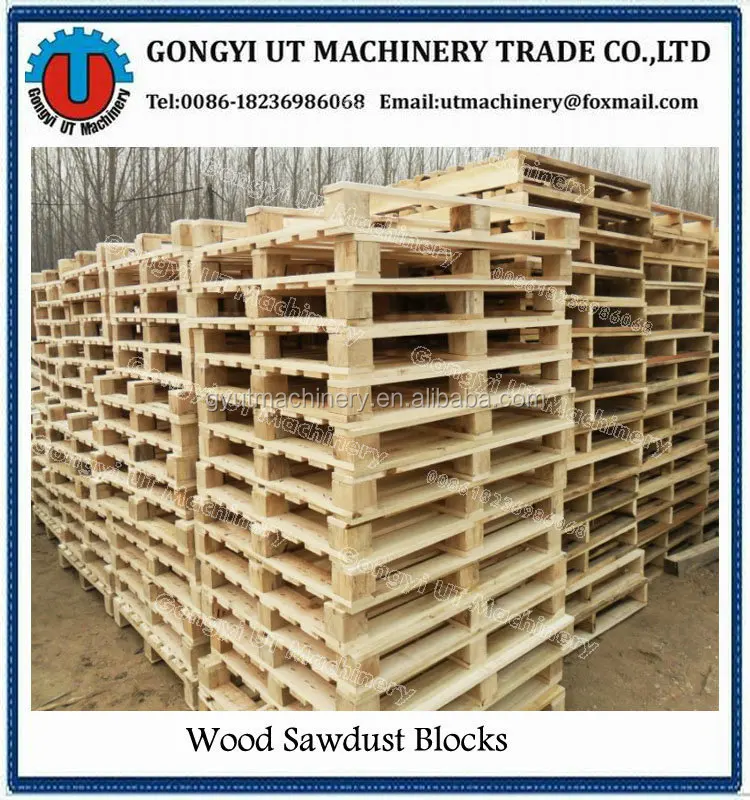 price wood log automatic cutting machine /sawdust wood block