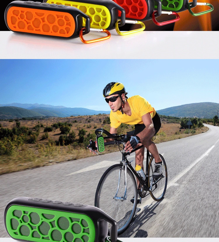 2016 Waterproof portable bluetooth speaker bass