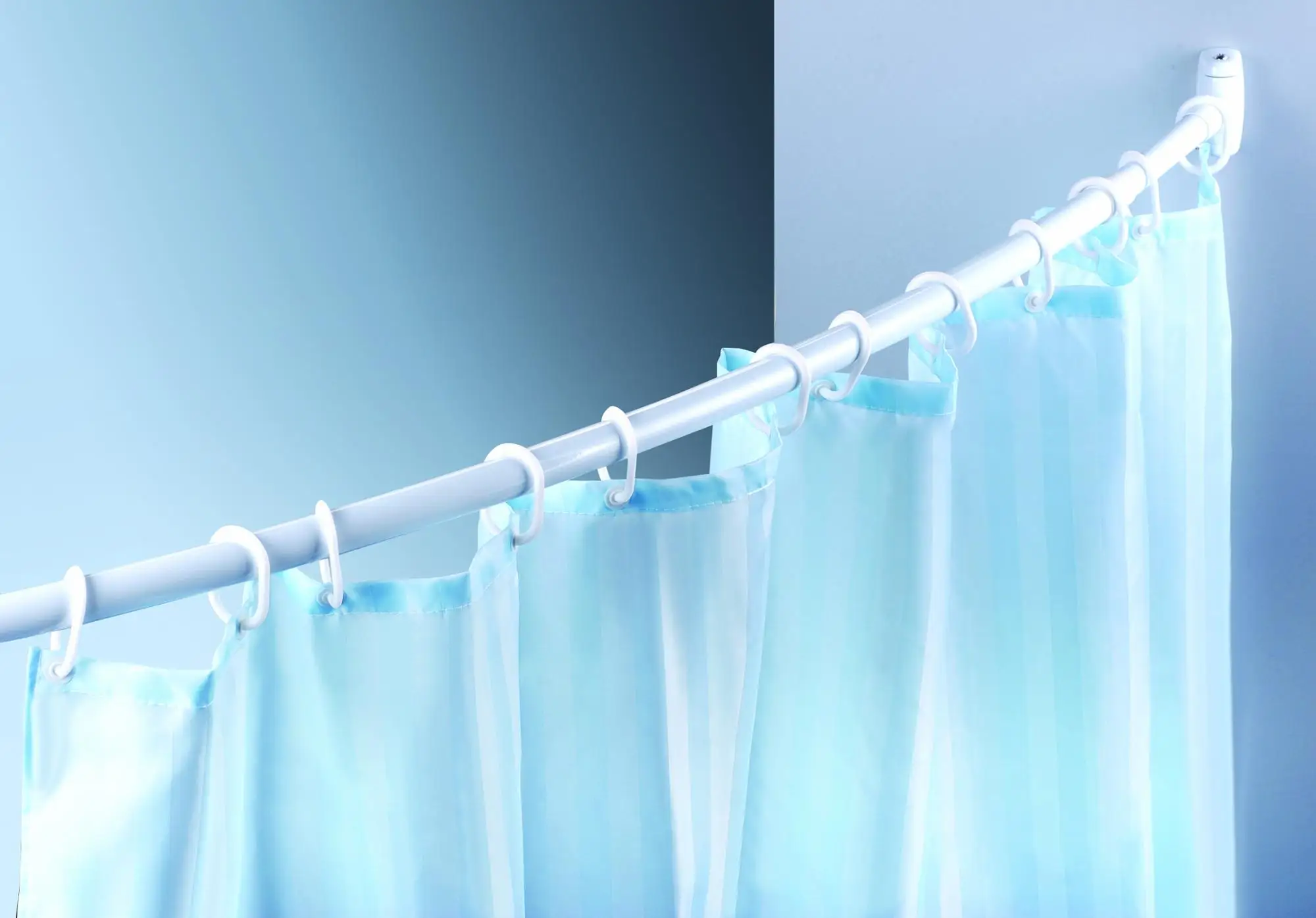 Plastic fetish shower curtain