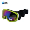 Hot Sale Custom Safety Mirrored UV 400 Lens Kids Children Beautiful Frame Ski Goggles Anti-fog
