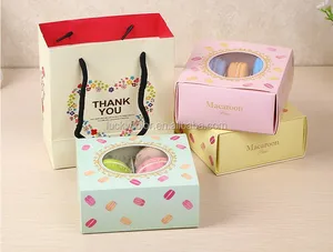 customized fashion macaron paper gift boxes packaging pyramid