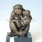 AL-013 animal monkey statue animal monkey sculpture in brass metal art sculpture