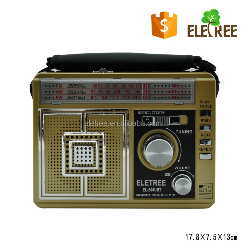 EL-209URT Интернет продаж FM MW SW радиодиапазоне приемник с светодиодные фонари