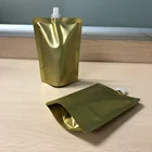 BPA Free High Barrier 2L 1L Emergency Pouch With Big Cap Handle/environmental foldable outdoor camping stand up spout