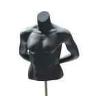 fashion female muscle half body fiberglass mannequin with hand