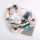 Fashionable pure color 100% silk head scarf square scarf neckerchief