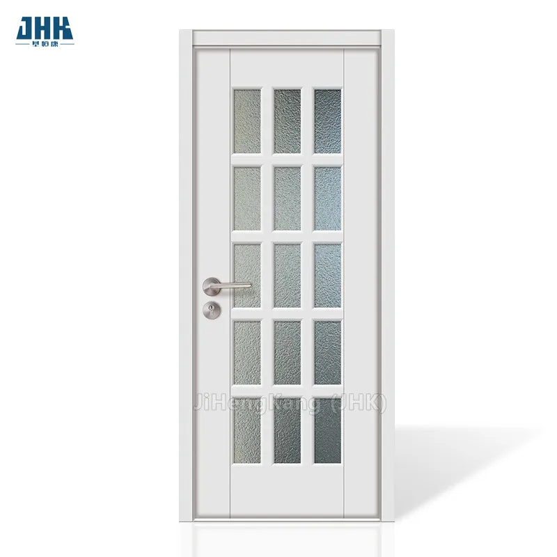 JHK-G24 Home Depot puertas correderas de cristal de la habitación Interior de puertas de madera para habitaciones