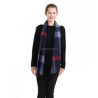 2019 new winter classical warm scarf black plaid wool cashmere shawl scarf for women