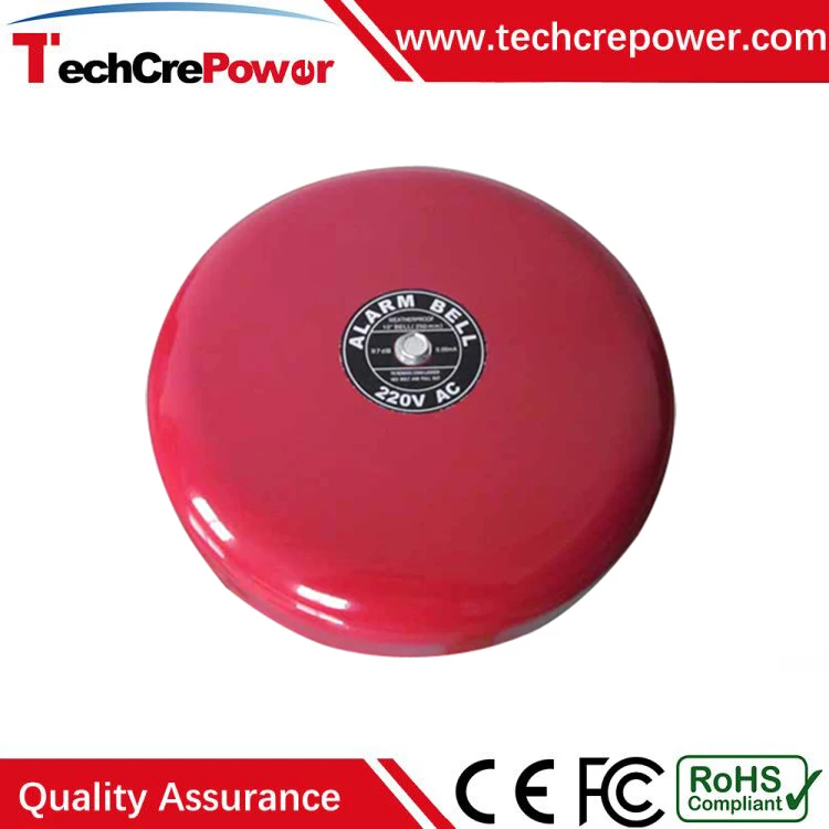 hot selling weatherproof 220v fire alarm bell for