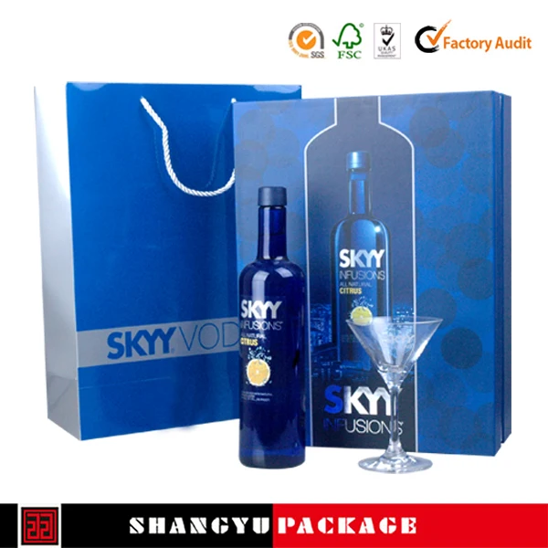 wholesale recycled kraft paper paper wine boxes sliding lid