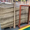 Good Quality Royal Wood Gray Culture 3" Thick Marble Slab
