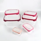 PP plastic rectangular storage box Leakproof food storage container meal fresh bento crisper lunch box