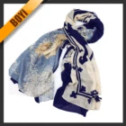Fashion print women 100% Silk Ladies Head Scarf For Custom