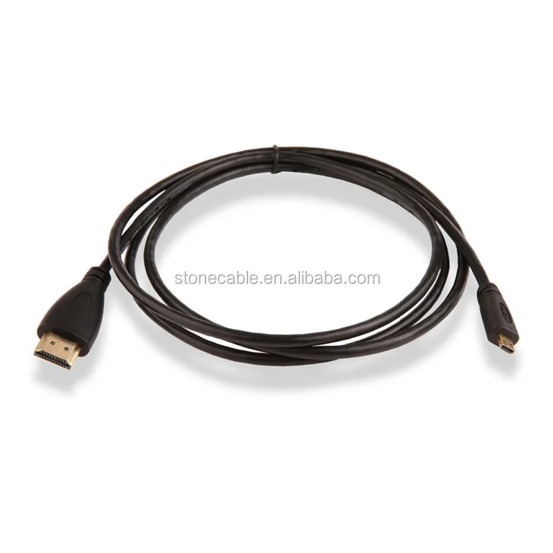 1080p HDMI V1.4 Male to Micro HDMI Male Connection Cable - Black 3M - ANKUX.COM
