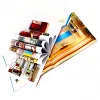 Factory plastic photo album cover game trolling rods rotating magazine rack roll tape transparent book weight hot