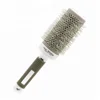 Professional Hair Rolling Combs Nano Ceramic Ionic Hair Brush Salon Barber Round Brush