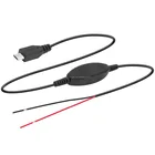 Black Color DC 12V to 5V 2A 5V 3A Step Down Car Power Inverter Micro USB DC 5V Hard Wired Kit For DVR GPS