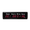 Ganxin Red Led 9 Digits Display Day Date Small Timer With Characters Widened Version With Remote Control Button