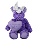 Soft Christmas santa beauti purple color teddi bear big eye cute cat bumbl bee plush toy
