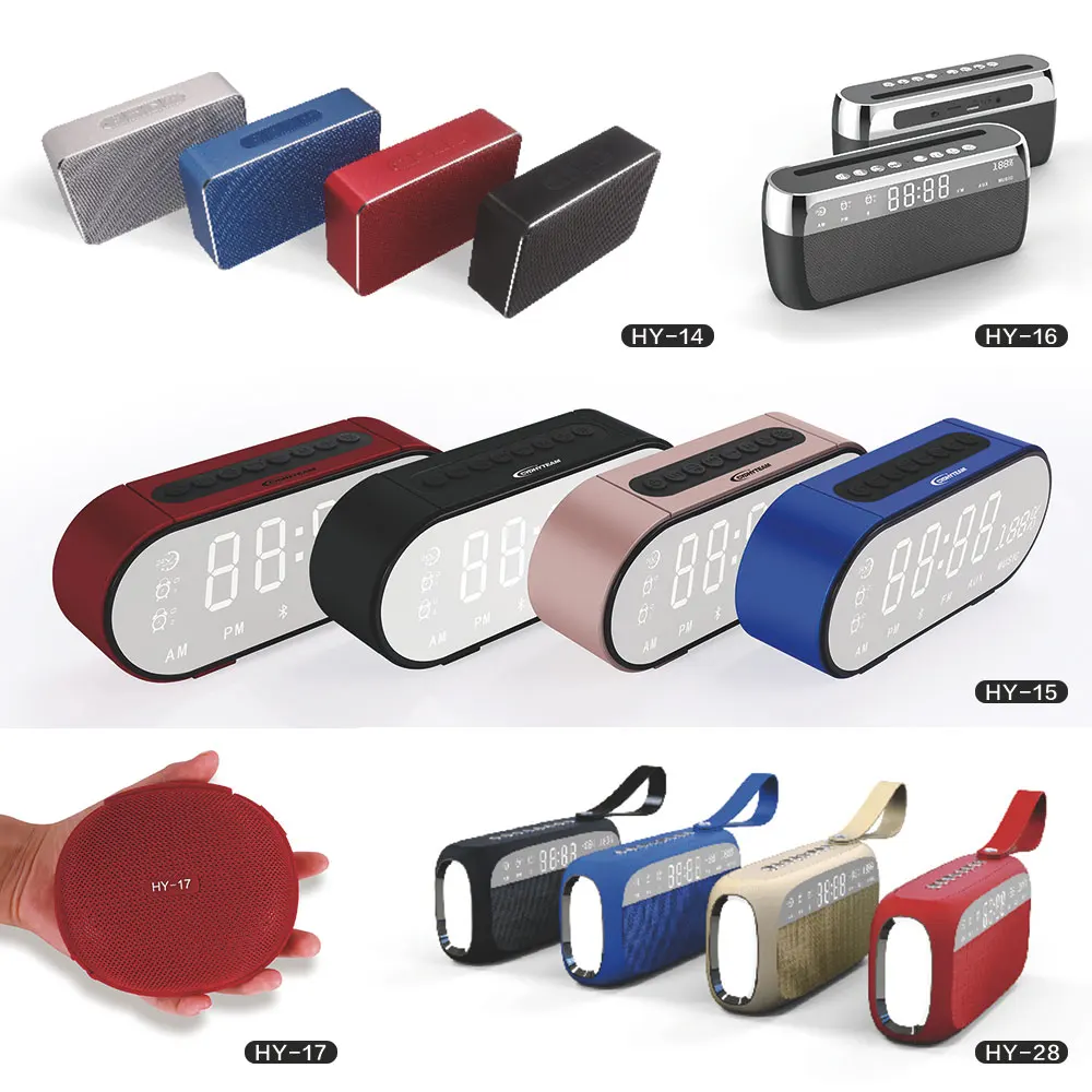 DIGITAL ALARM CLOCK WIRELESS SPEAKERT FASHION 2x5W 2400MAH DOUBLE MOODLIGHT MIRROR TIME DISPLAY - ANKUX.COM