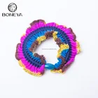 customized size sponge hair bun donut hair accessories in opp bag for women bun