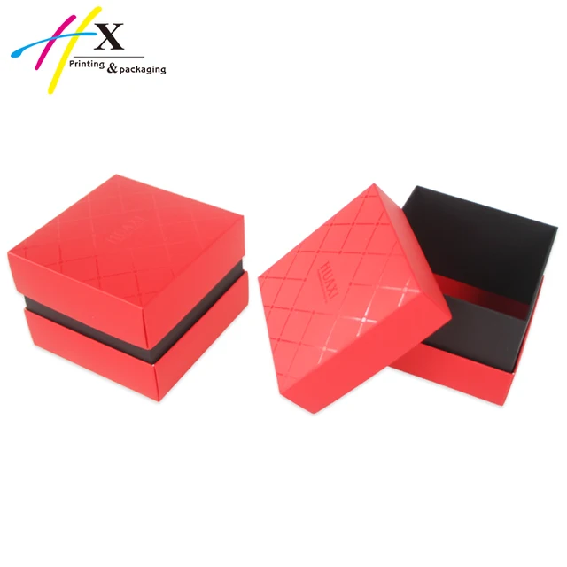 customized glossy logo paper packaging gift box with lid