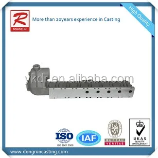 automobiles spare parts die casting foundry manufacture supply cast aluminum intake manifold sand casting aluminum