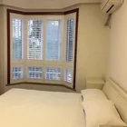 2019 Hangzhou Ready Made Wooden Security Plantation Window Shutters