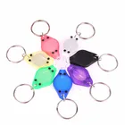 Mini Flashlight Keychain Promotion Plastic UV 365NM Gift Keyring Black Light