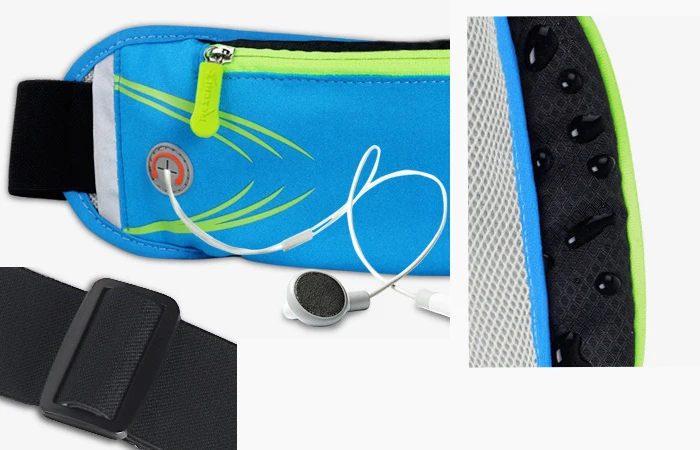 Hot selling custom adjustable elastic running fanny pack waterproof waist bag sport