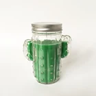 Scented Candles Cactus, Cactus Shape Glass Candle