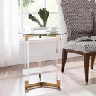 HaoRui Factory Customized Modern Simple Yake Model Room Living Room Sofa Round Side Table Corner