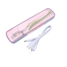 99.99% sterilization uv light plastic toothbrush holder with cover