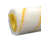 House Painting Roller Acrylic White With Yellow Stripe Paint Roller Brush S39618