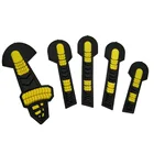 cheap anti impact resistant glove and cut 5 glove working gloves TPR chips on back and magic buckle