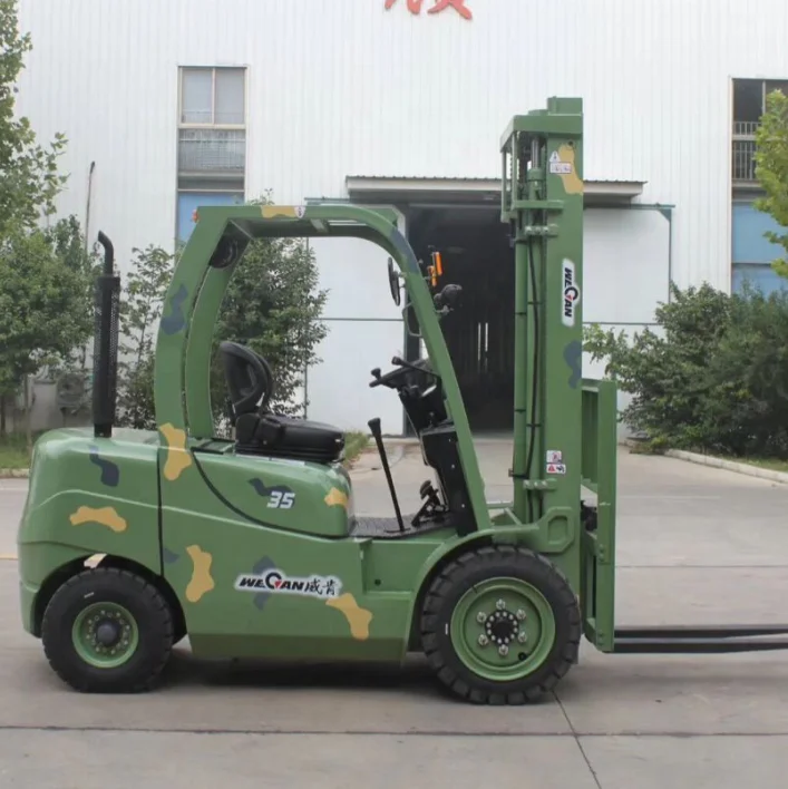 중국 3.5 톤 디젤 힘 소스도 지게차 군 camouflage 지게차 트럭 새 클라크 지게차 3.5 tons 해외 service