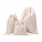 Wholesale custom design fashion eco-friendly organic custom natural black cotton linen drawstring bag
