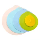 Custom 5 Pcs Reusable Kitchen Universal Silicone Bowl Pot Pan Cup Cover Lids