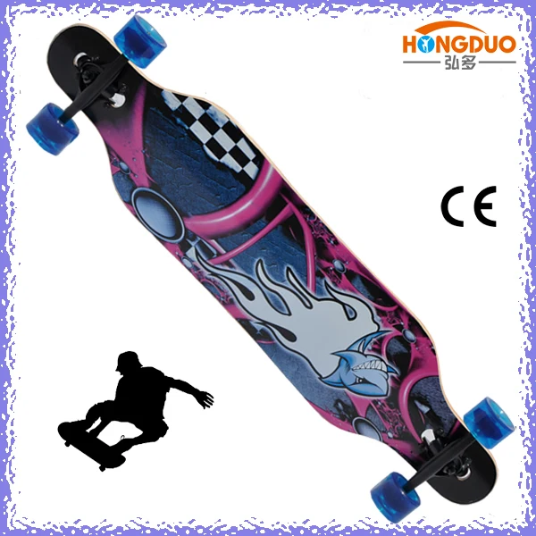 New Maple Long Board Skateboard 38" 9 with 7ply canadian maple deck