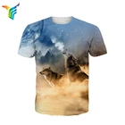 OEM ODM factory men summer wear 3d t shirts fashionable round neck t shirt sublimation custom t-shirt for men with cool print
