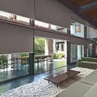blackout low price effective electric clear roman roller blind