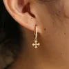 gold plated 925 sterling silver jewelry drop shipping 2018 l;atest design for girl gift charm silver earring