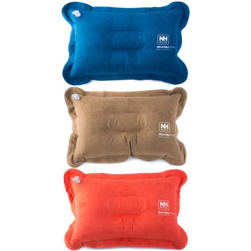 2016 Hot Sales Promotion Mini Travel Pillow Ultralight Portable Air Inflatable Suede Outdoor CampingTravel Soft Pillow